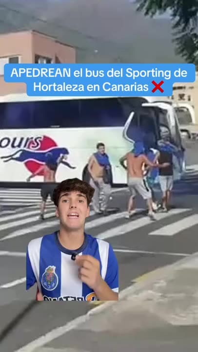 Agresión al bus del Sporting Hortaleza en Canarias